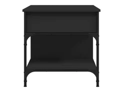 Mesa De Centro*vidaxl Mesa de centro 70x50x50 cm derivados de madeira/metal Preto