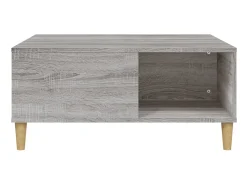 Mesa de centro 80x80x36,5 cm derivados madeira sonoma PT147559 Cinzento