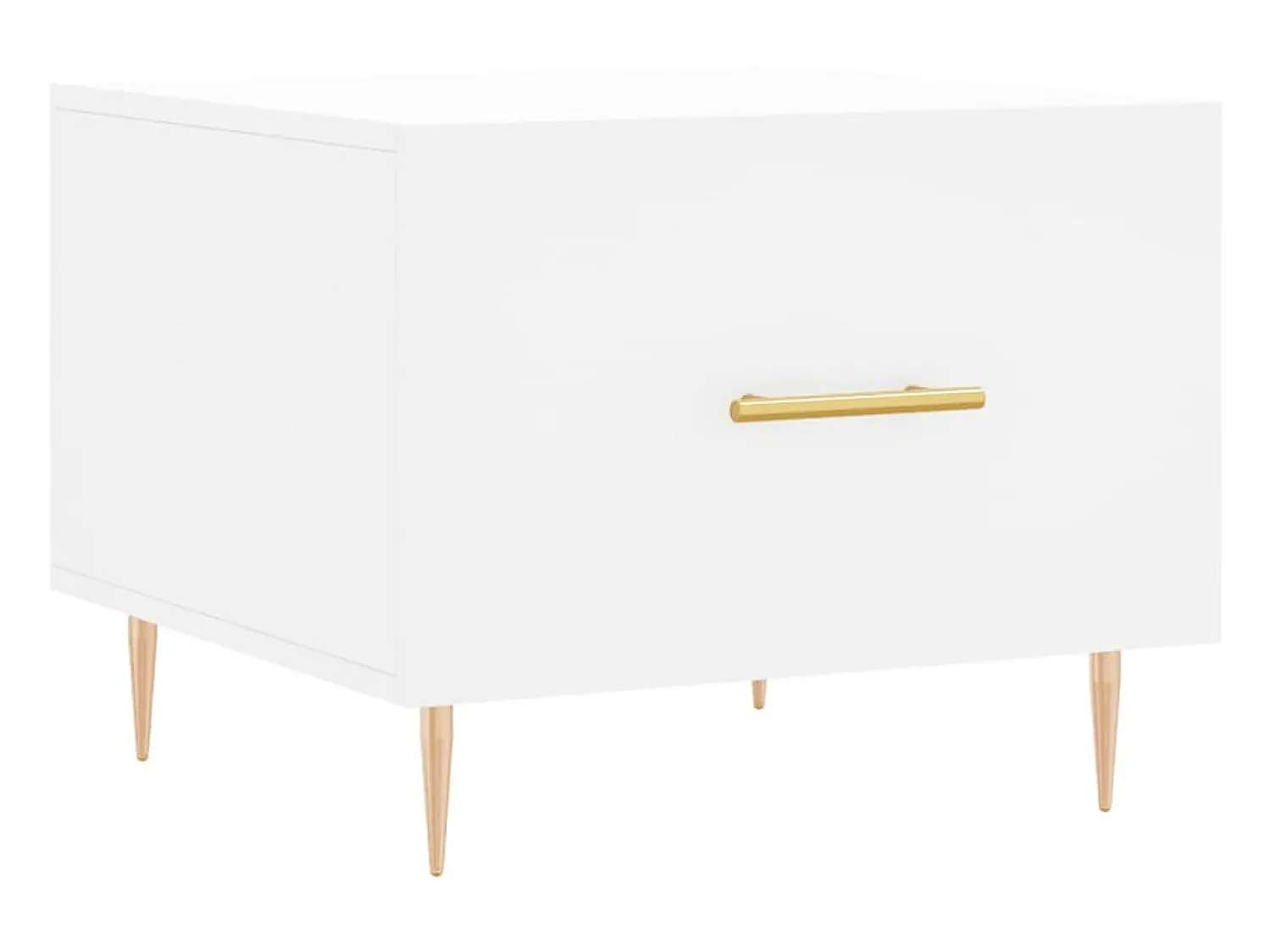 Discount Mesa de centro 50x50x40 cm derivados de madeira PT903176 Branco