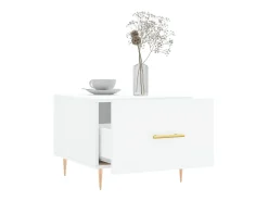 Discount Mesa de centro 50x50x40 cm derivados de madeira PT903176 Branco
