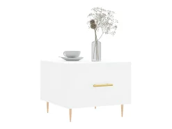 Discount Mesa de centro 50x50x40 cm derivados de madeira PT903176 Branco