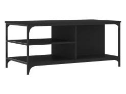 Online vidaxl Mesa de centro 100x50x45 cm derivados de madeira Preto