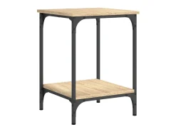 Mesa De Centro|vidaxl Mesa de centro 40x40x55 cm derivados de madeira carvalho sonoma Natural claro
