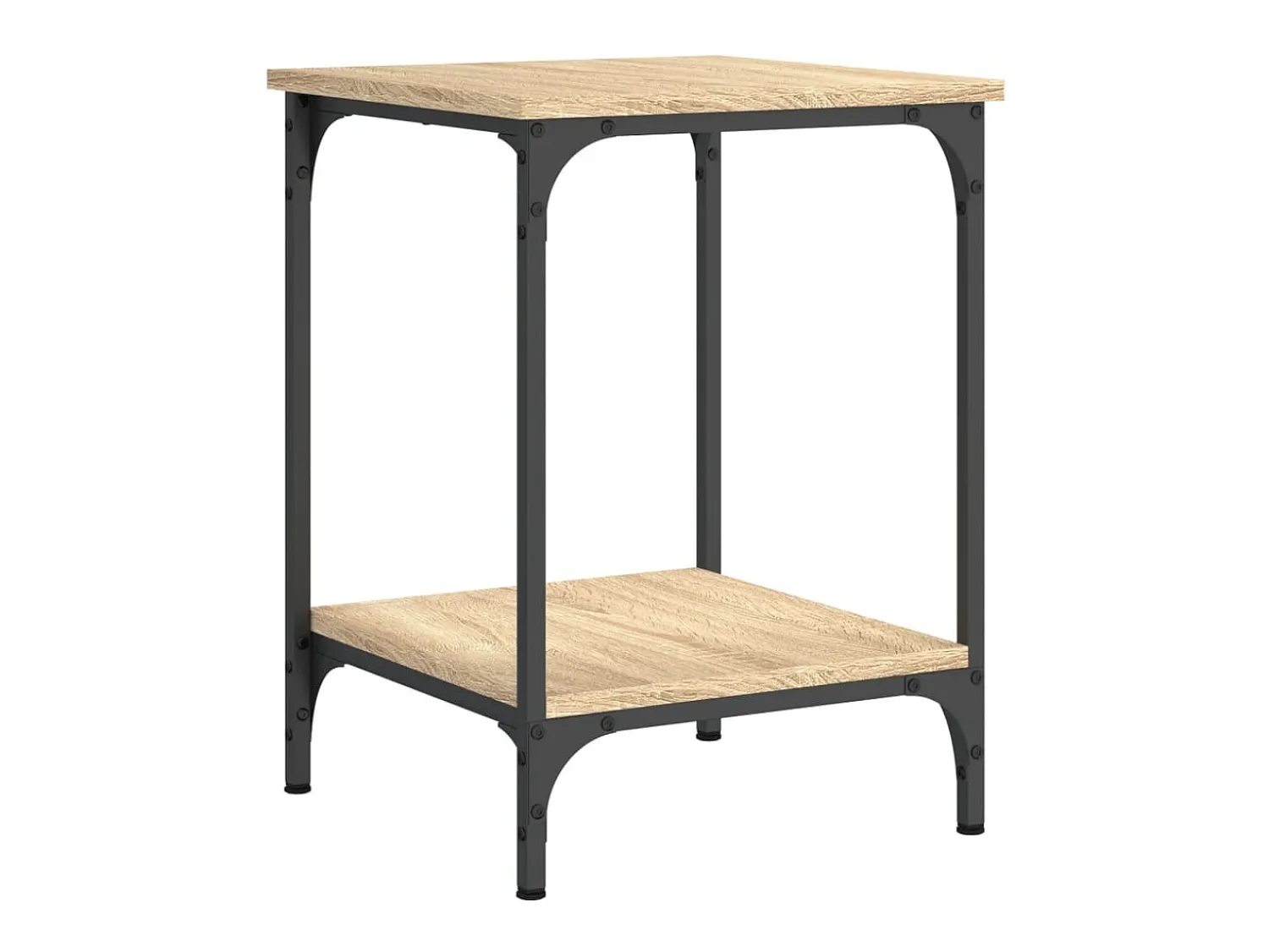Mesa De Centro|vidaxl Mesa de centro 40x40x55 cm derivados de madeira carvalho sonoma Natural claro