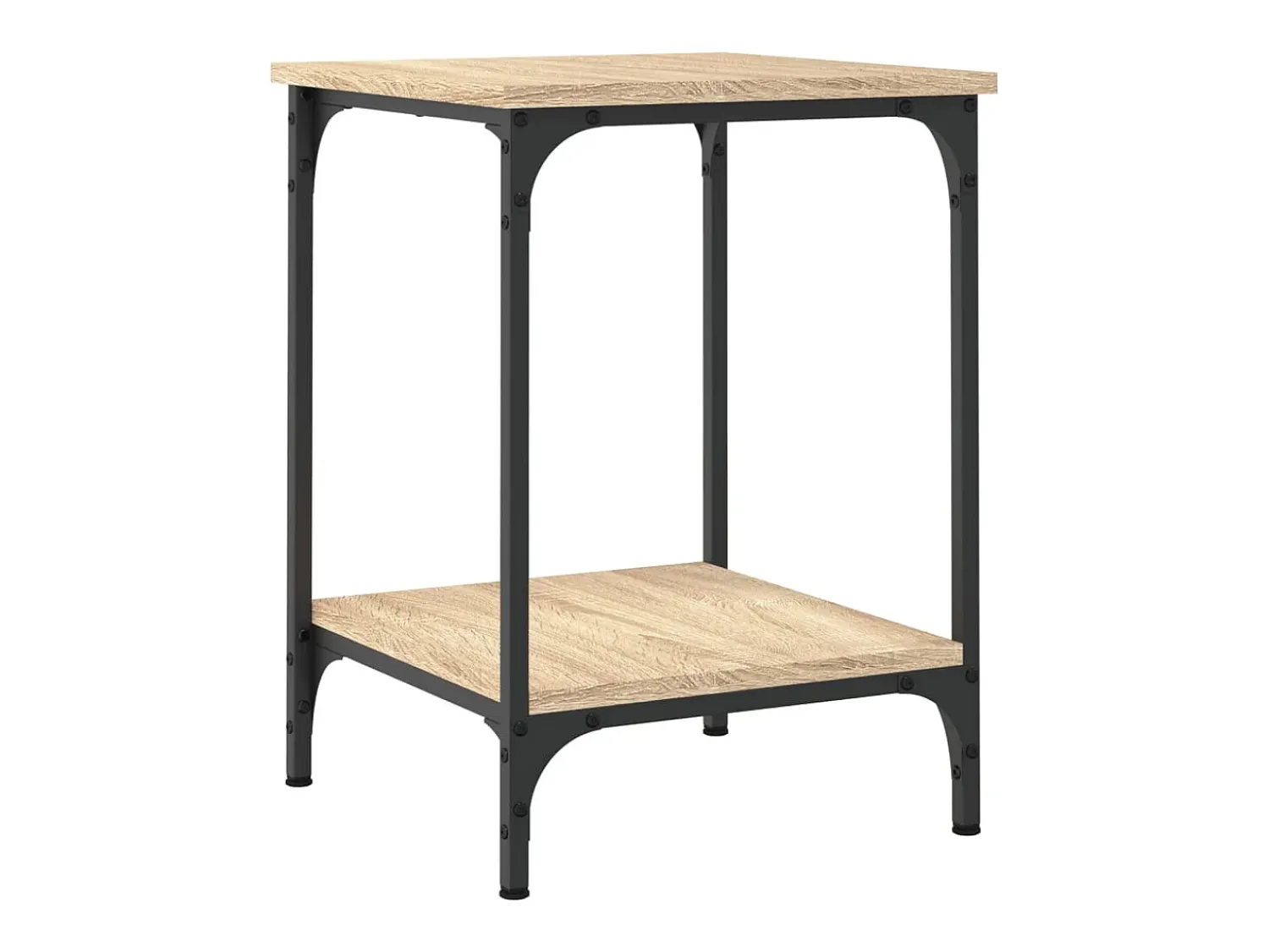 Mesa De Centro|vidaxl Mesa de centro 40x40x55 cm derivados de madeira carvalho sonoma Natural claro