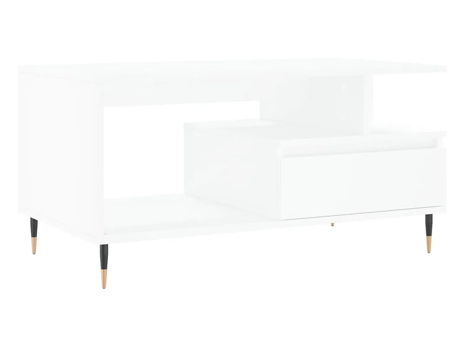 Mesa De Centro* Mesa de centro 90x49x45 cm derivados de madeira PT568507 Branco