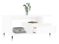 Mesa De Centro* Mesa de centro 90x49x45 cm derivados de madeira PT568507 Branco
