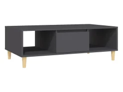 vidaxl Mesa de centro 103,5x60x35 cm derivados de madeira cinza Cinzento