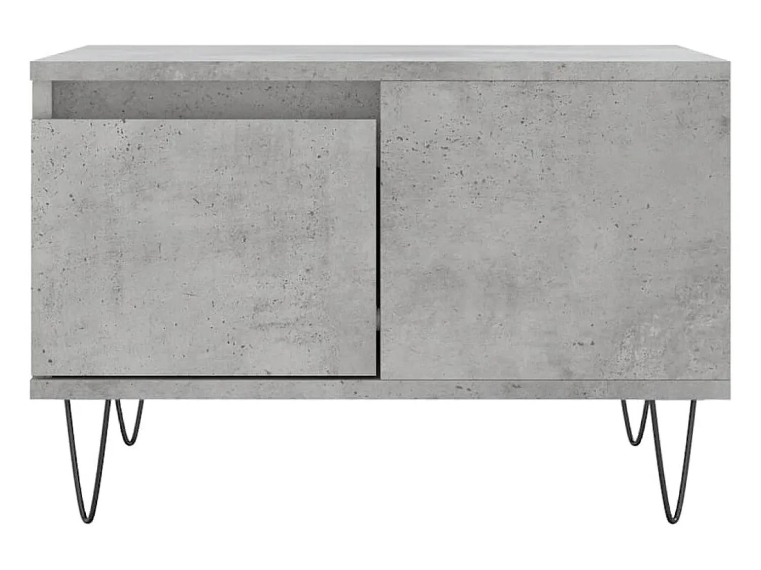 Mesa de centro 55x55x36,5 cm derivados madeira cimento PT918631^ Mesa De Centro