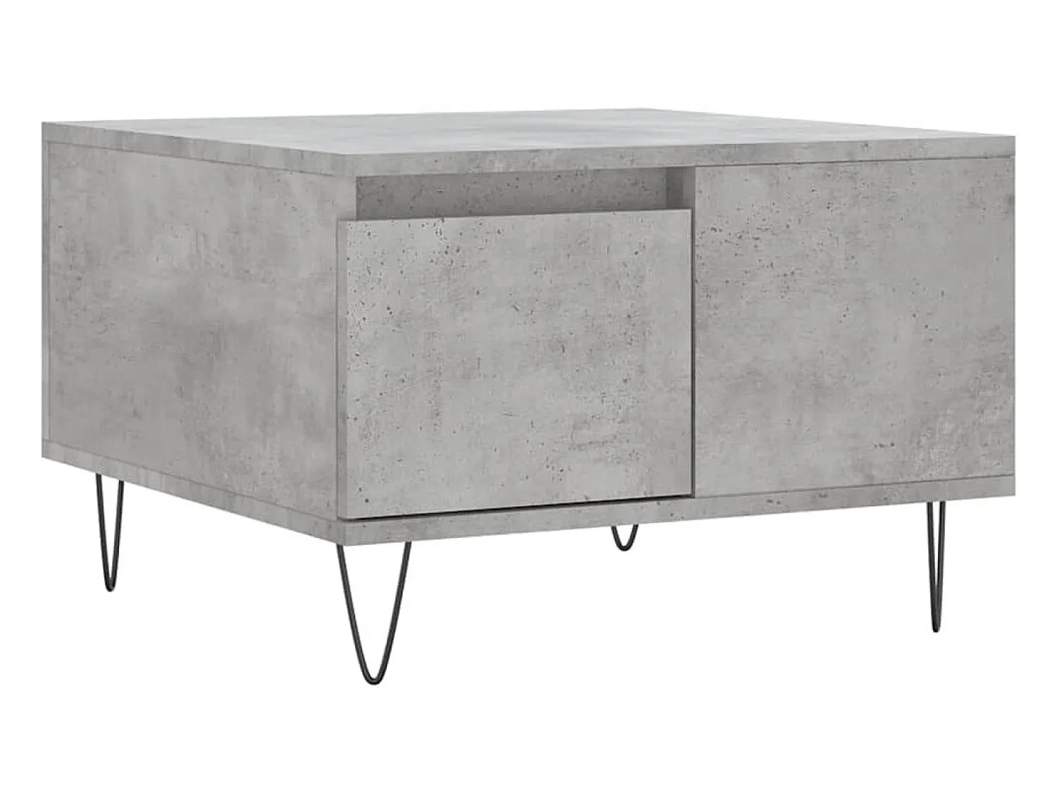 Mesa de centro 55x55x36,5 cm derivados madeira cimento PT918631^ Mesa De Centro