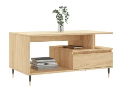 Mesa de centro 90x49x45 cm derivados de madeira carvalho sonoma PT757954^ Mesa De Centro