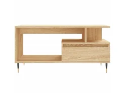 Mesa de centro 90x49x45 cm derivados de madeira carvalho sonoma PT757954^ Mesa De Centro