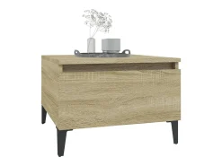 Mesa De Centro| Mesa de centro 50x46x35 cm derivados de madeira carvalho sonoma PT999977 Castanho