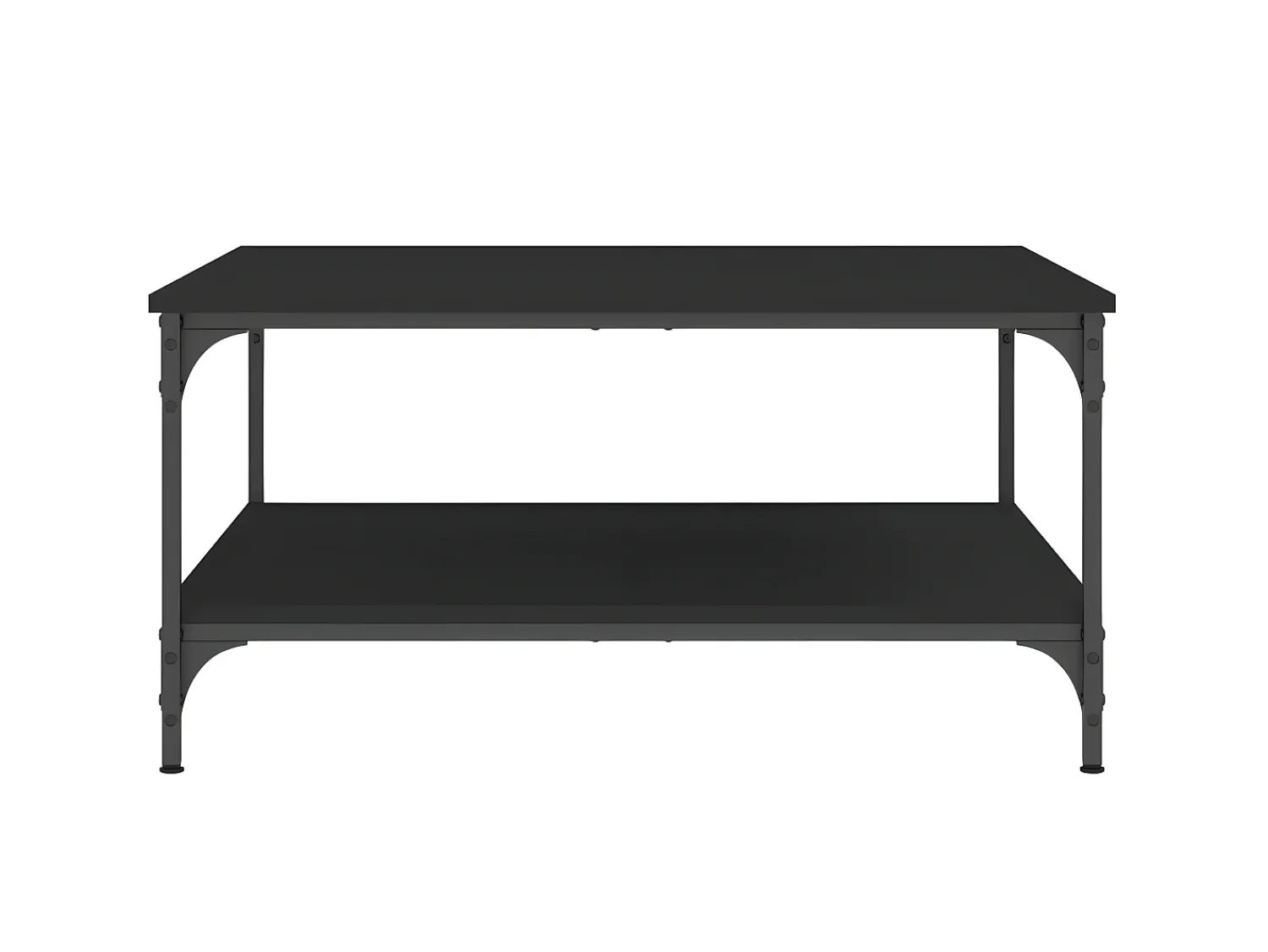 Mesa De Centro| Mesa de centro 80x80x40 cm derivados de madeira PT848709 Preto