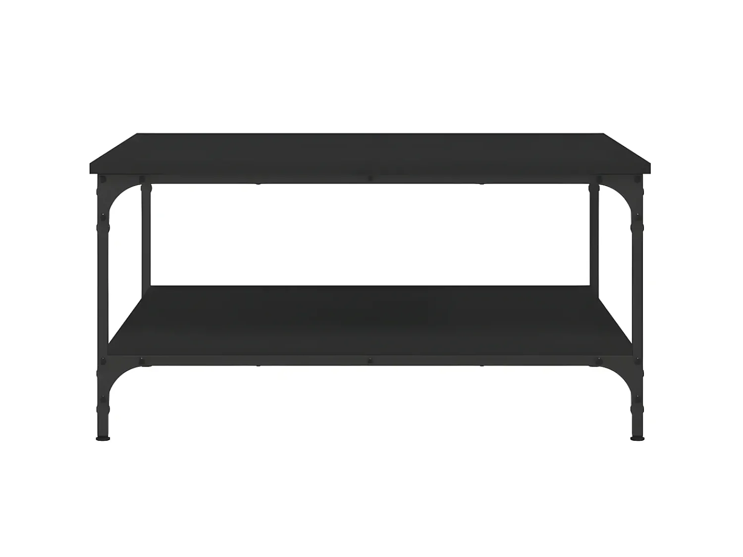 Mesa De Centro| Mesa de centro 80x80x40 cm derivados de madeira PT848709 Preto