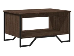 Mesa De Centro|vidaxl Mesa de centro 75x51x40 cm derivados madeira carvalho castanho Natural claro