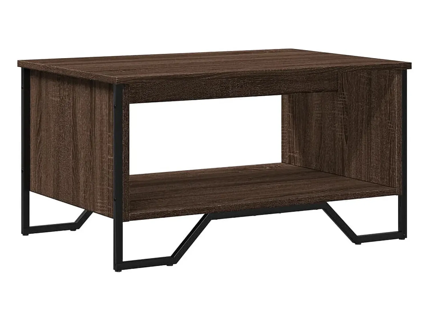 Mesa De Centro|vidaxl Mesa de centro 75x51x40 cm derivados madeira carvalho castanho Natural claro