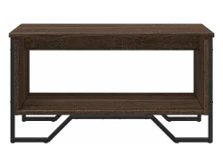 Mesa De Centro|vidaxl Mesa de centro 75x51x40 cm derivados madeira carvalho castanho Natural claro