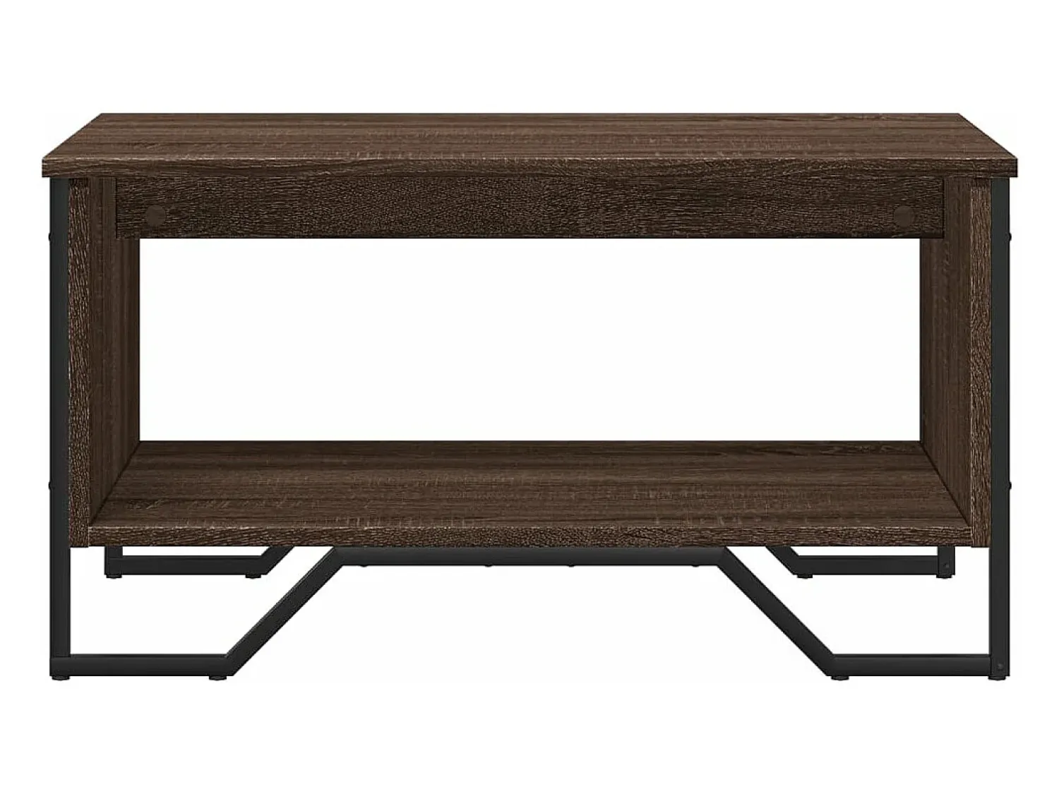 Mesa De Centro|vidaxl Mesa de centro 75x51x40 cm derivados madeira carvalho castanho Natural claro