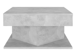 Mesa De Centro* Mesa de centro 57x57x30 cm derivados de madeira cinza cimento PT768834 Cinzento