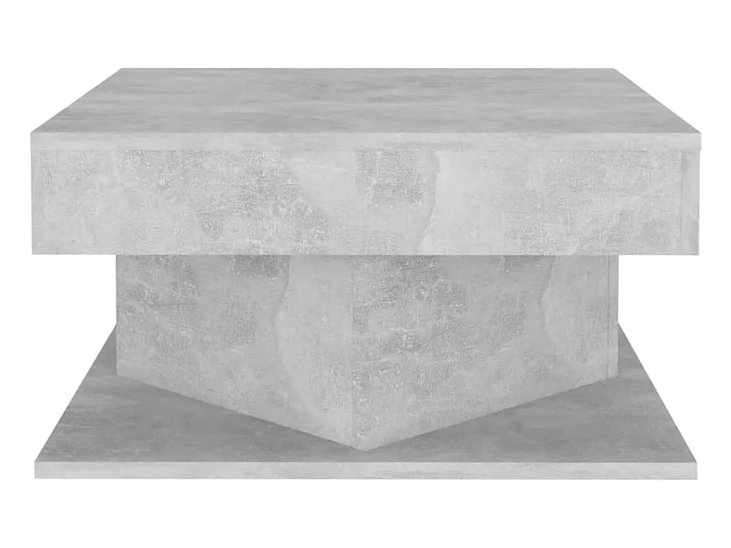 Mesa De Centro* Mesa de centro 57x57x30 cm derivados de madeira cinza cimento PT768834 Cinzento