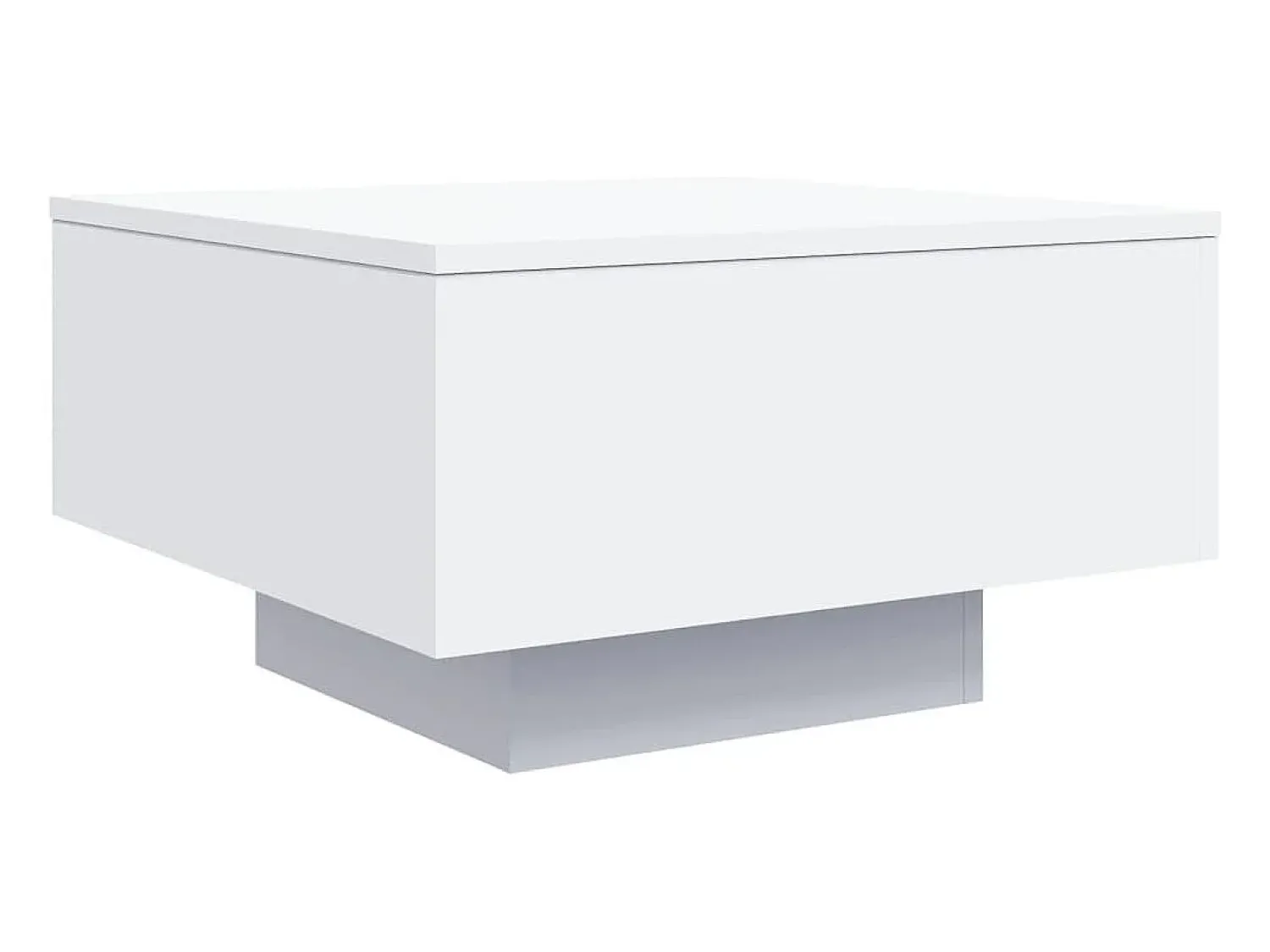 New vidaxl Mesa de centro 55x55x31 cm derivados de madeira Branco