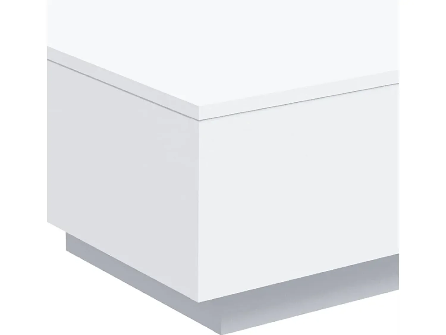 New vidaxl Mesa de centro 55x55x31 cm derivados de madeira Branco