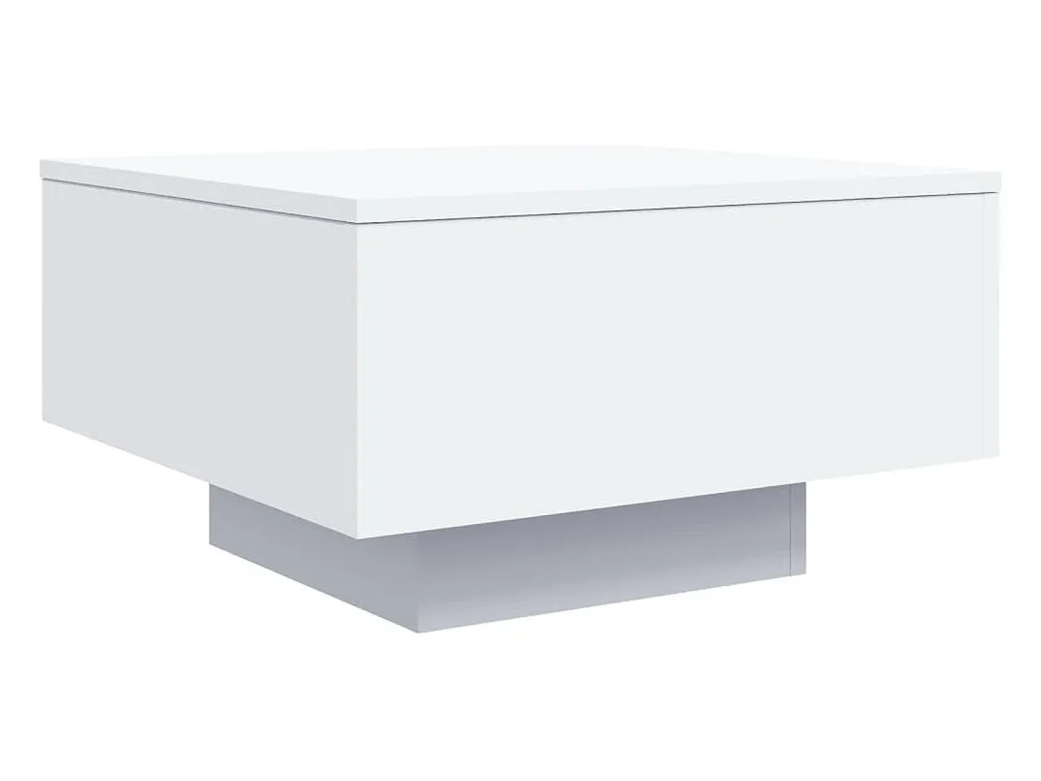 New vidaxl Mesa de centro 55x55x31 cm derivados de madeira Branco
