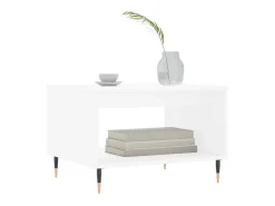 Mesa De Centro| Mesa de centro 60x50x40 cm derivados de madeira PT422191 Branco