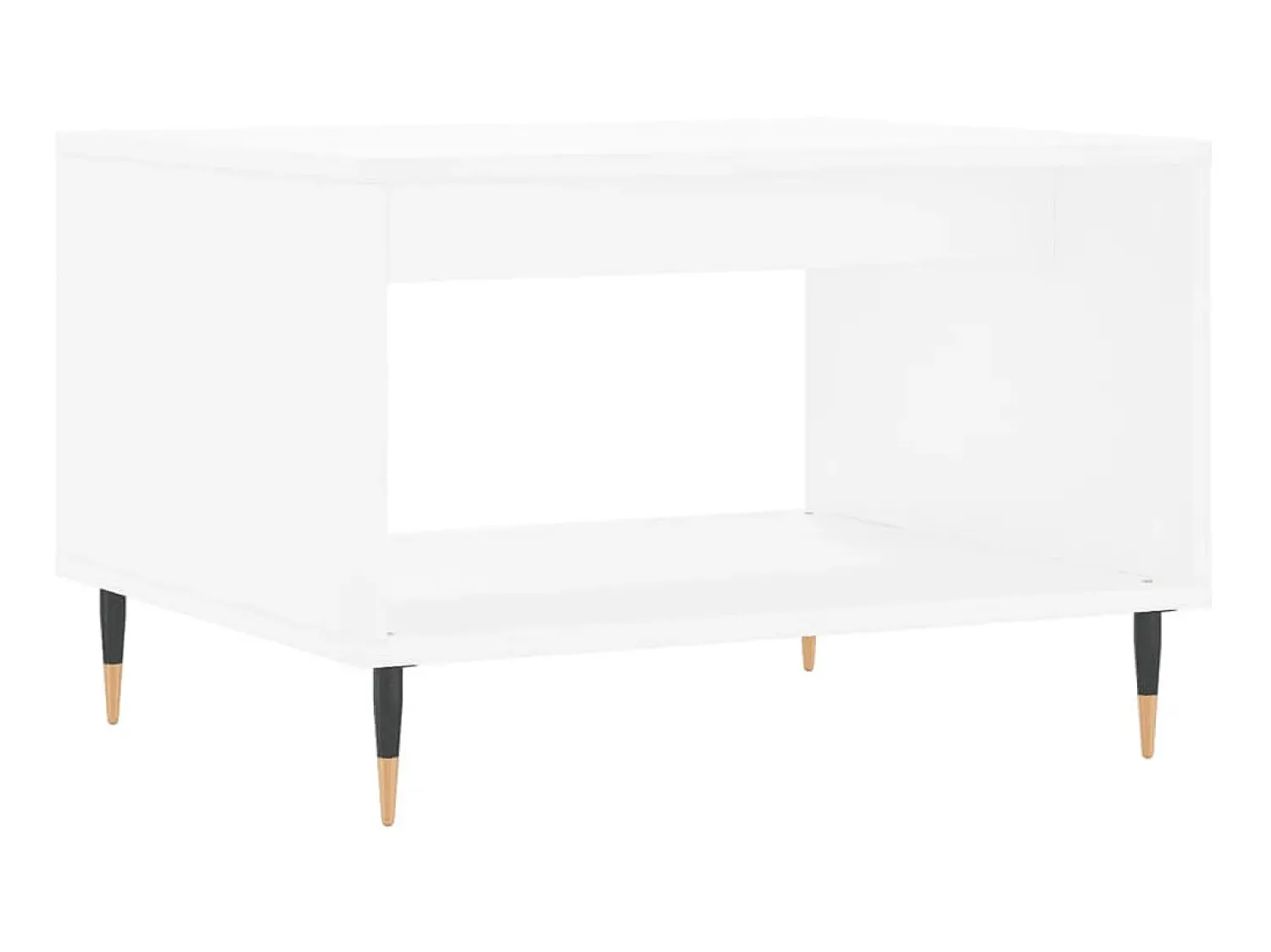 Mesa De Centro| Mesa de centro 60x50x40 cm derivados de madeira PT422191 Branco