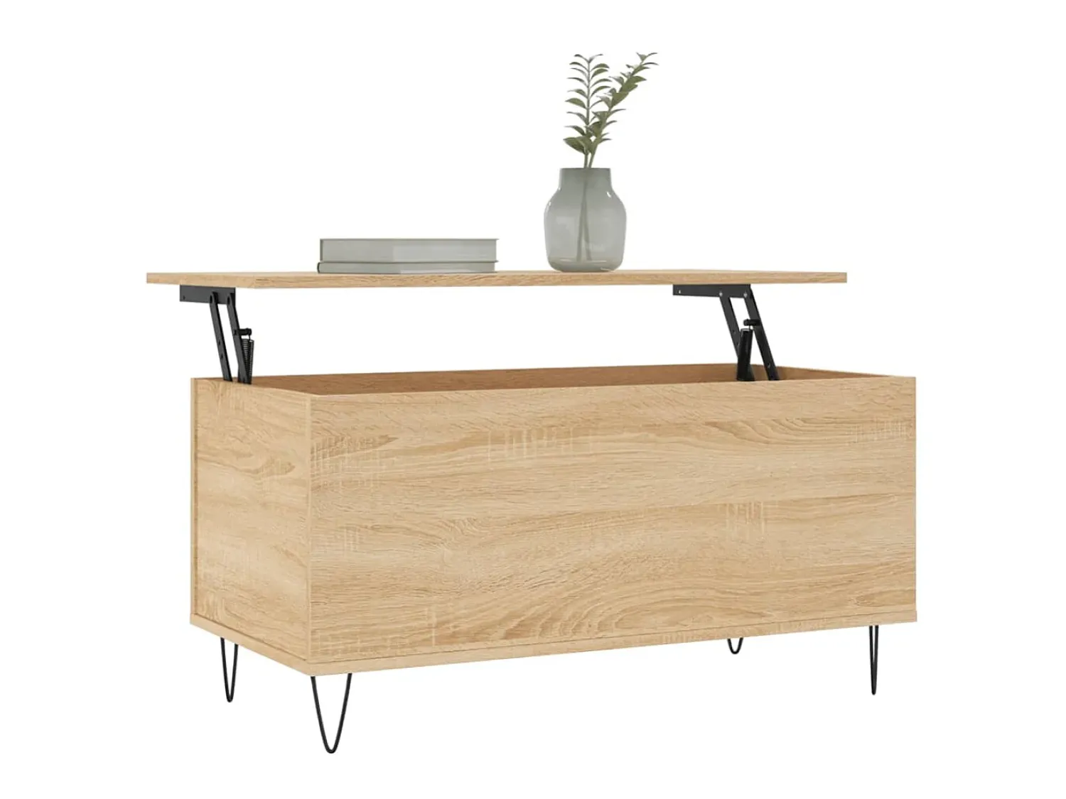 Mesa de centro 90x44,5x45 cm derivados madeira carvalho sonoma PT641145^ Mesa De Centro