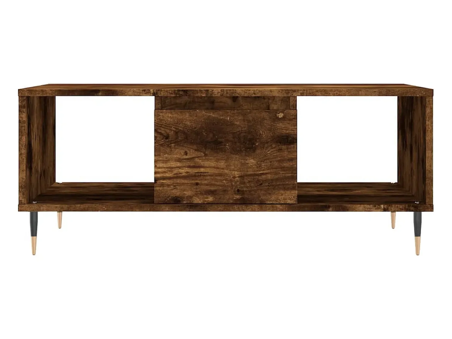 vidaxl Mesa de centro 90x50x36,5 cm derivados madeira carvalho fumado^ Mesa De Centro