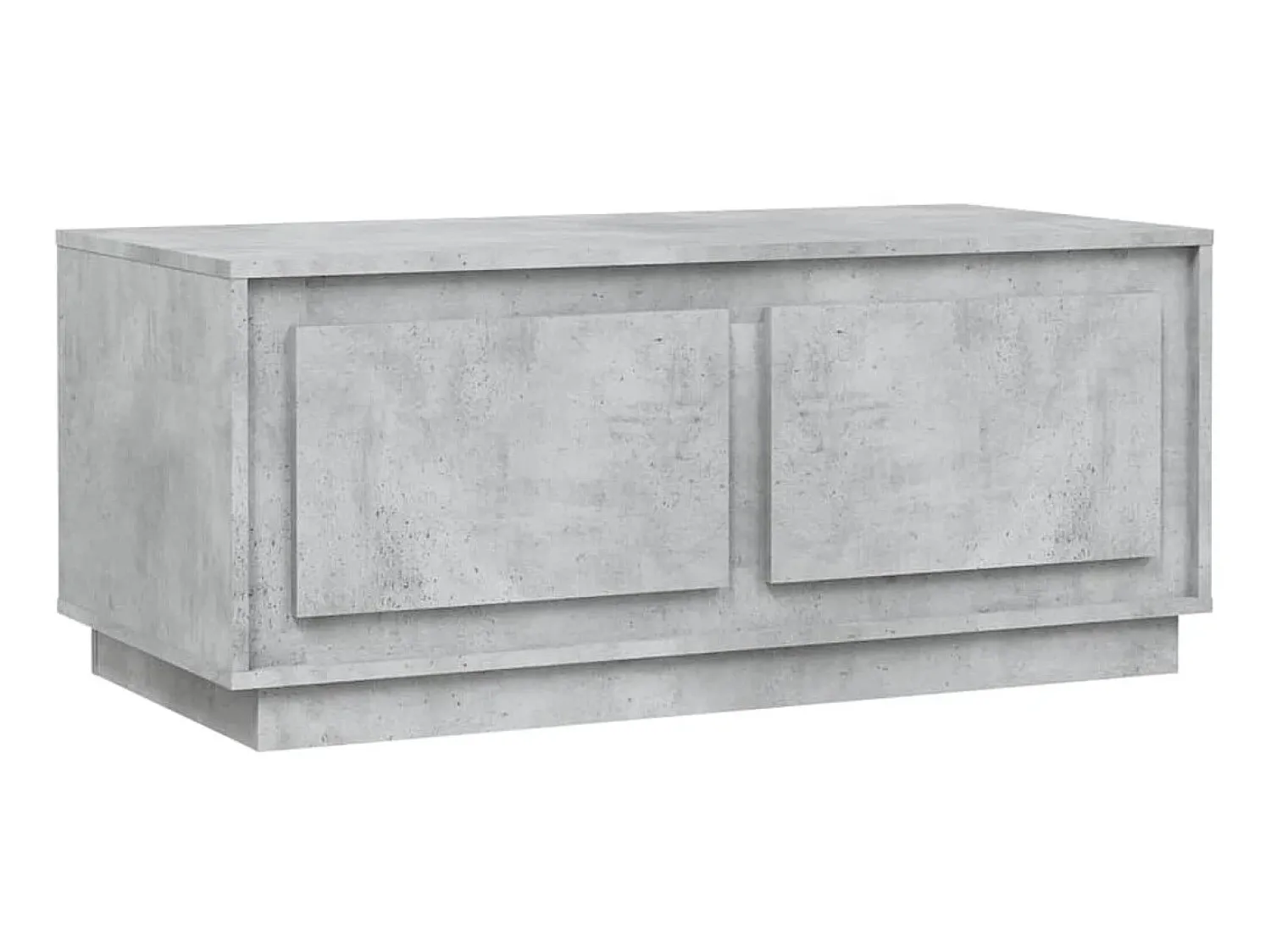 Móvel De Tv* Mesa de centro 102x50x44 cm derivados de madeira cinza cimento PT588766 Cinzento