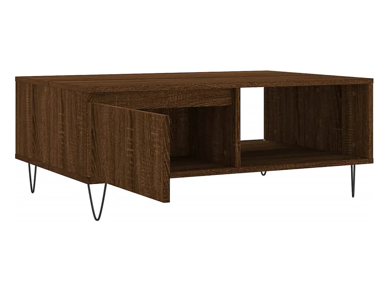 Mesa De Centro|vidaxl Mesa de centro 90x60x35 cm derivados madeira carvalho castanho Natural claro