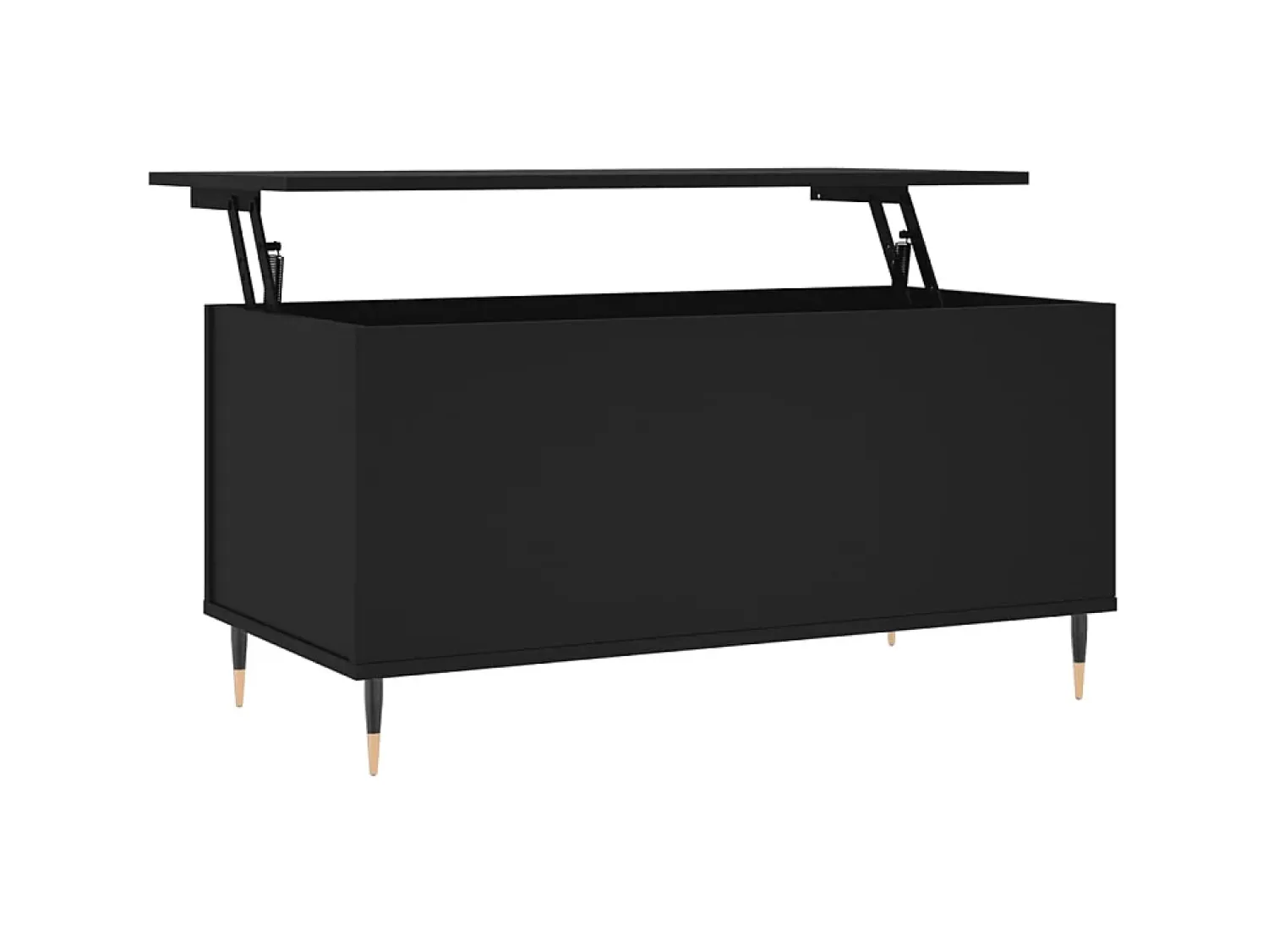 Discount Mesa de centro 90x44,5x45 cm derivados de madeira PT561133 Preto