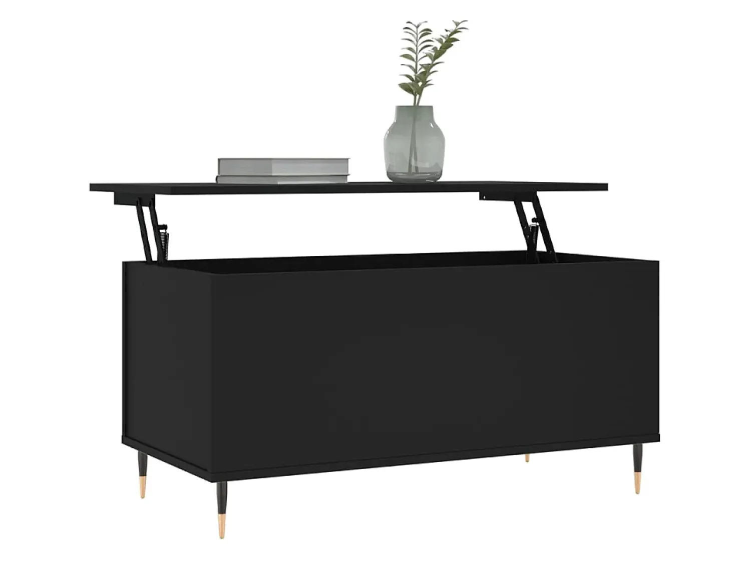 Discount Mesa de centro 90x44,5x45 cm derivados de madeira PT561133 Preto
