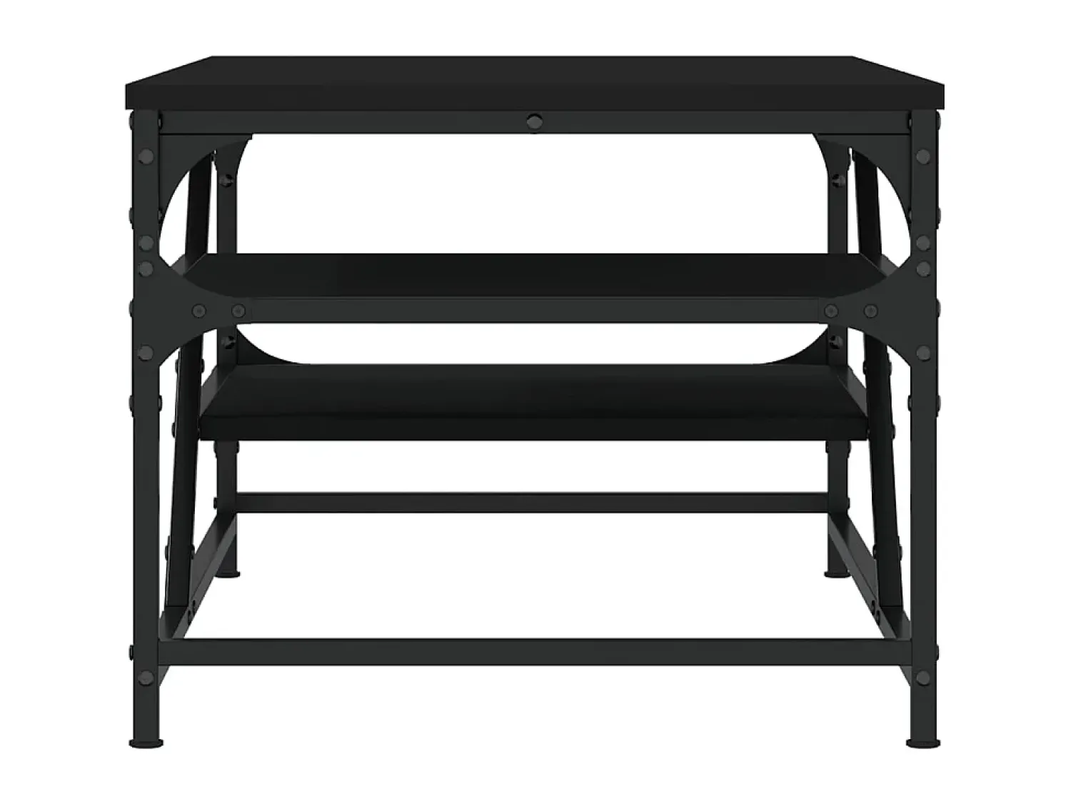 Mesa De Centro| Mesa de centro 100x49x40 cm derivados de madeira PT739526 Preto