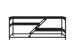Mesa De Centro| Mesa de centro 100x49x40 cm derivados de madeira PT739526 Preto