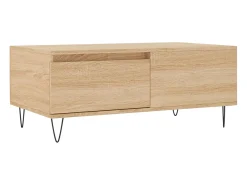 Mesa De Centro*vidaxl Mesa de centro 90x50x36,5 cm derivados madeira carvalho sonoma Natural claro