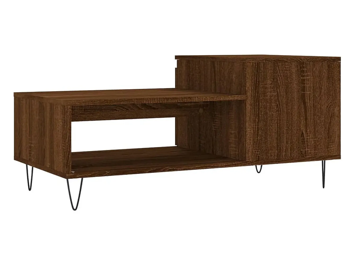 Mesa De Centro*vidaxl Mesa de centro 100x50x45 cm derivados madeira carvalho castanho Natural claro