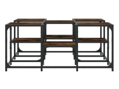 Best Mesa de centro 91x91x40 cm derivados de madeira carvalho fumado PT771352 Castanho