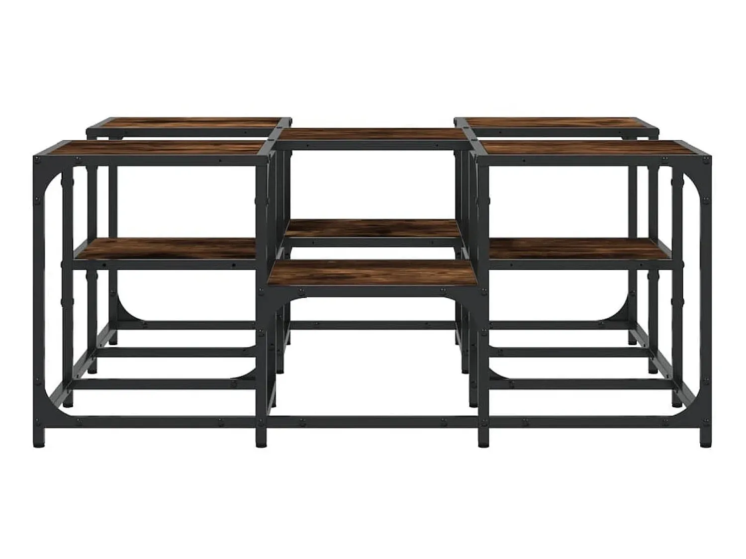 Best Mesa de centro 91x91x40 cm derivados de madeira carvalho fumado PT771352 Castanho