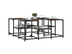 Best Mesa de centro 91x91x40 cm derivados de madeira carvalho fumado PT771352 Castanho