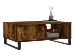Discount Mesa de centro 90x60x35 cm derivados de madeira carvalho fumado PT569664 Castanho
