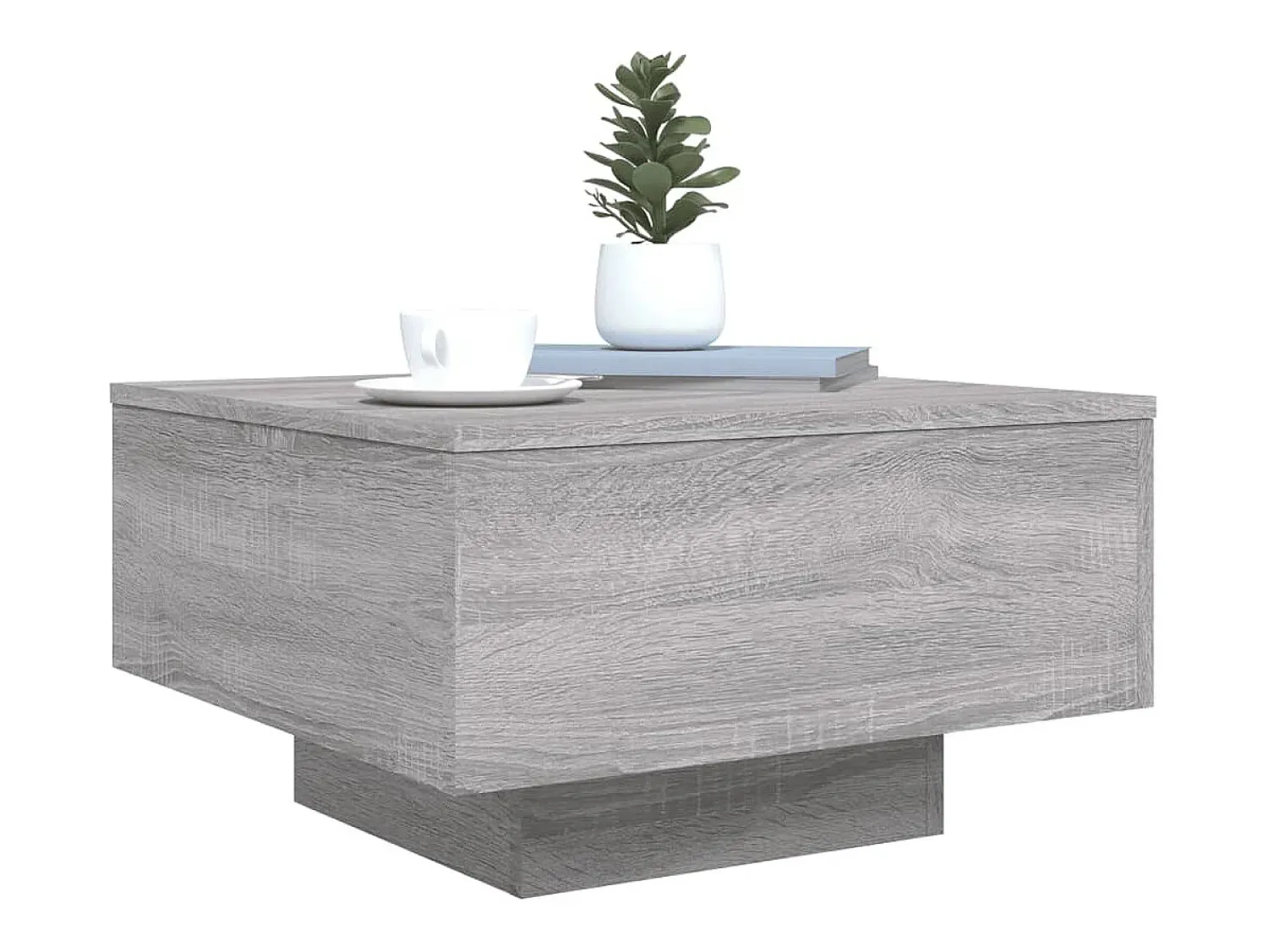 Hot vidaxl Mesa de centro 55x55x31 cm derivados de madeira sonoma Cinzento