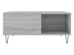 Best vidaxl Mesa de centro 80x80x36,5 cm derivados madeira sonoma Cinzento