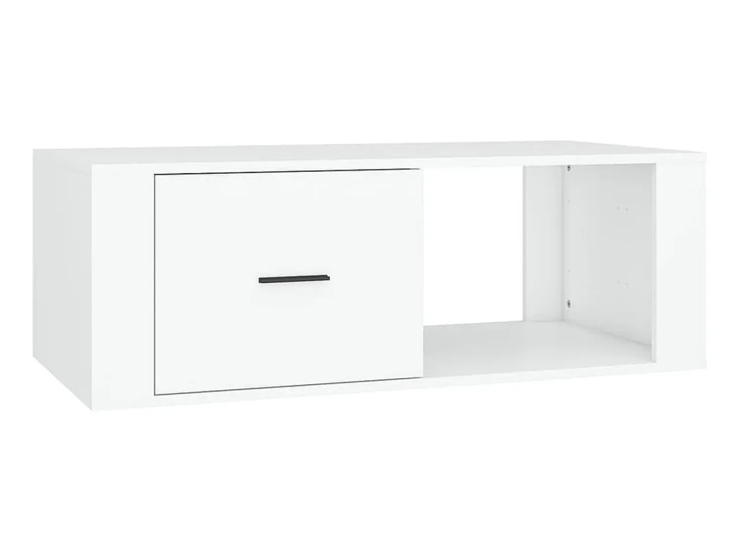 Mesa De Centro| Mesa de centro 100x50,5x35 cm derivados de madeira PT185838 Branco