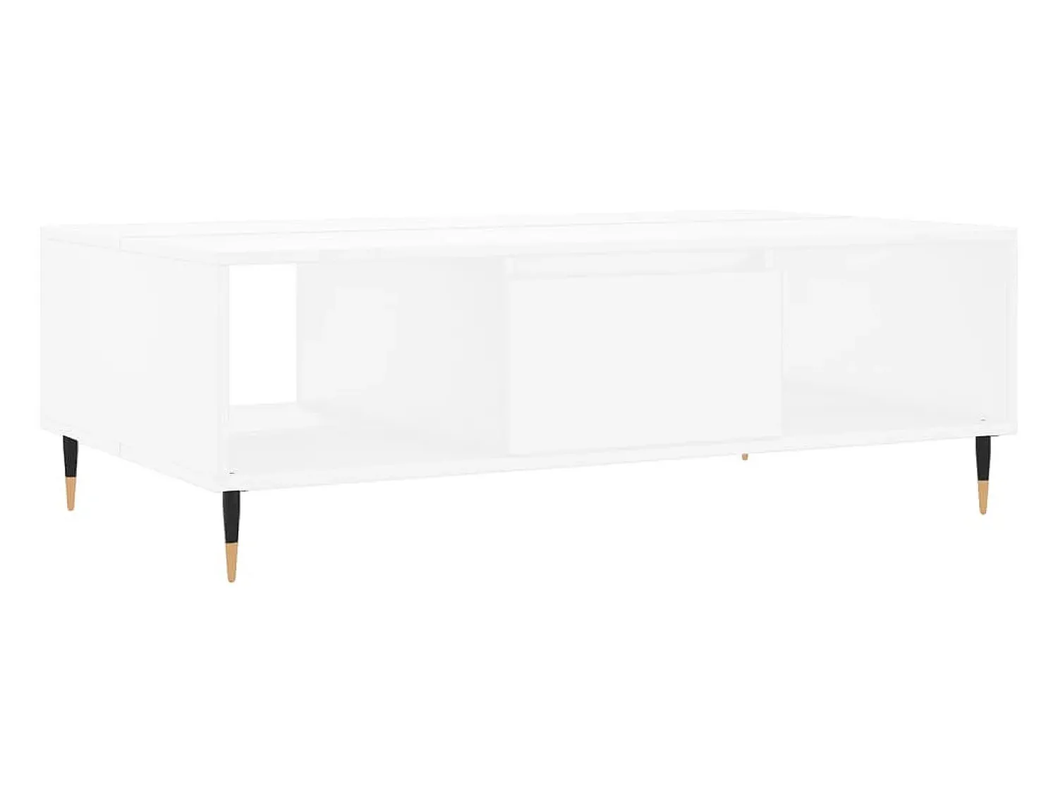 Clearance vidaxl Mesa de centro 104x60x35 cm derivados de madeira Branco