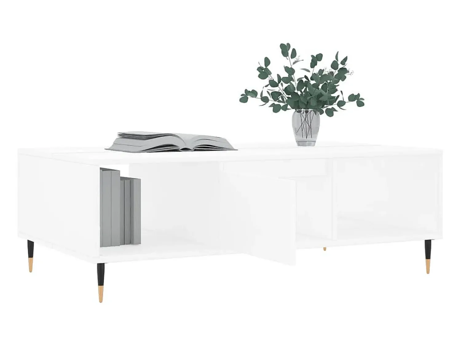 Clearance vidaxl Mesa de centro 104x60x35 cm derivados de madeira Branco