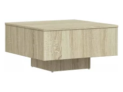 Sale vidaxl Mesa de centro 60x60x31,5 cm derivados madeira carvalho sonoma Natural claro